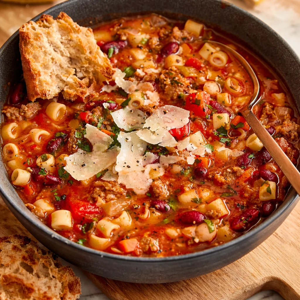 Cozy slow cooker dinner served warm at the family table