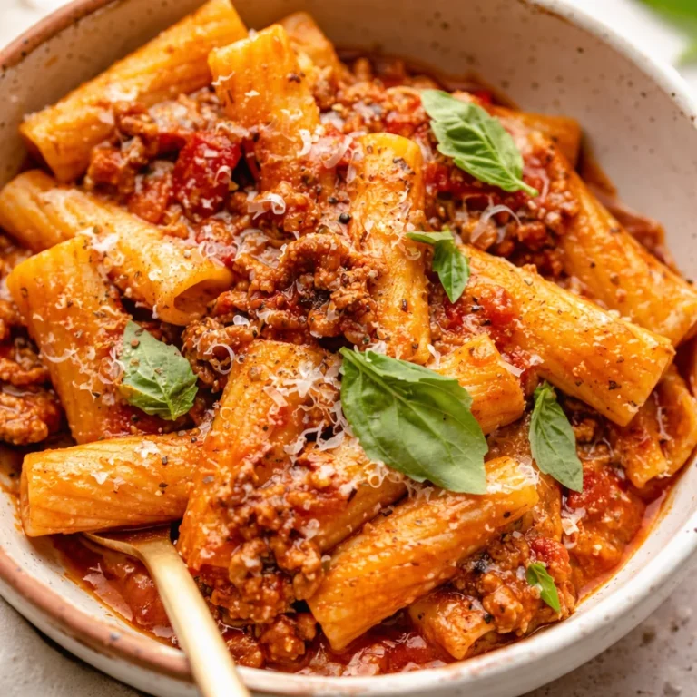 A delicious one-pot garlic butter pasta dish ready for a quick and easy dinner.