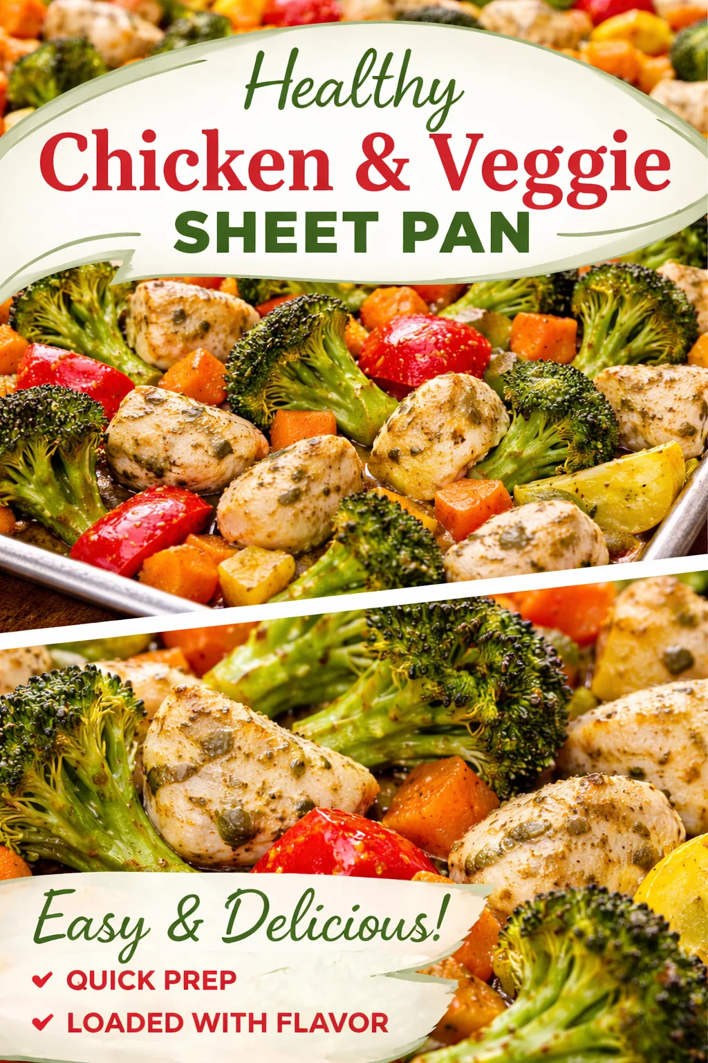 one pan chicken and vegetables
