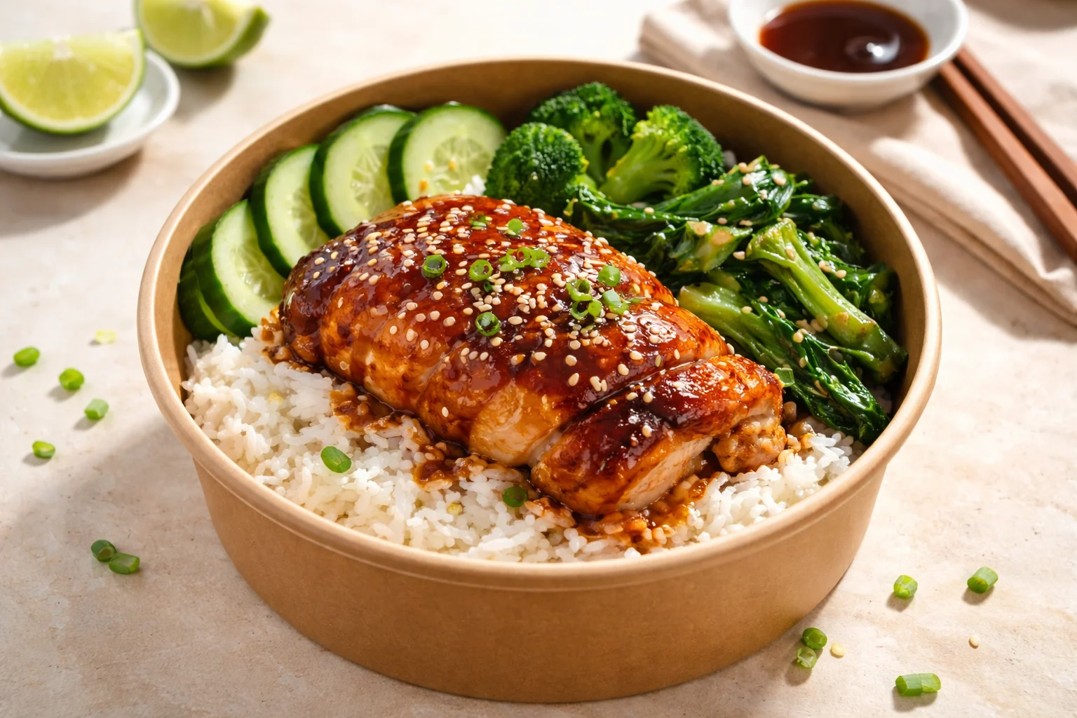 meal prep chicken and rice