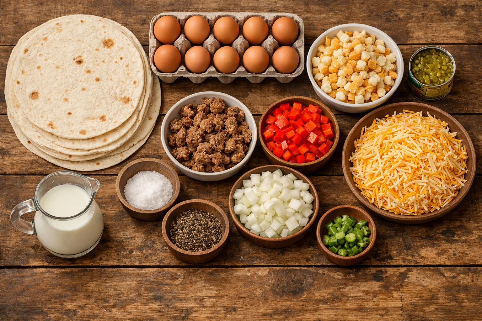 prep ahead breakfast burritos