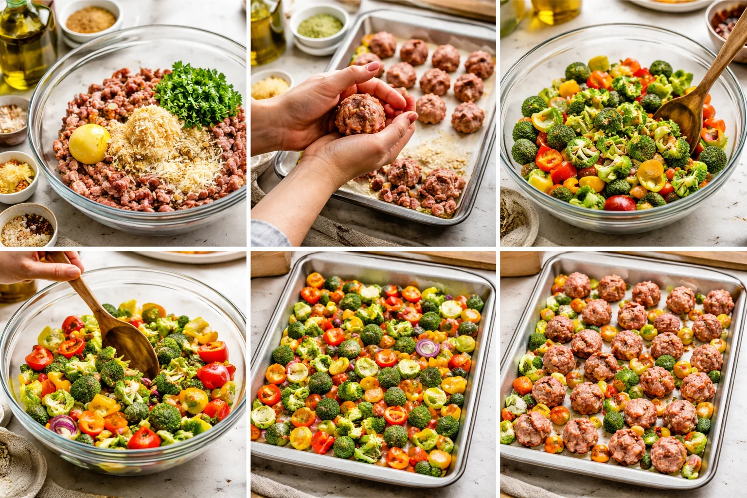 sheet pan meatballs